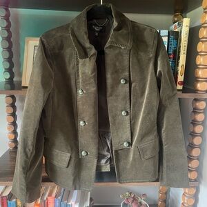 Vintage Talbots Forest Green Velvet Jacket